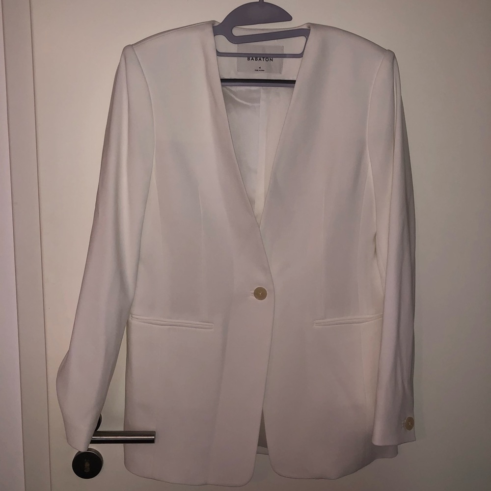 Aritzia Wilfred 🤍 Classic White Blazer ✨